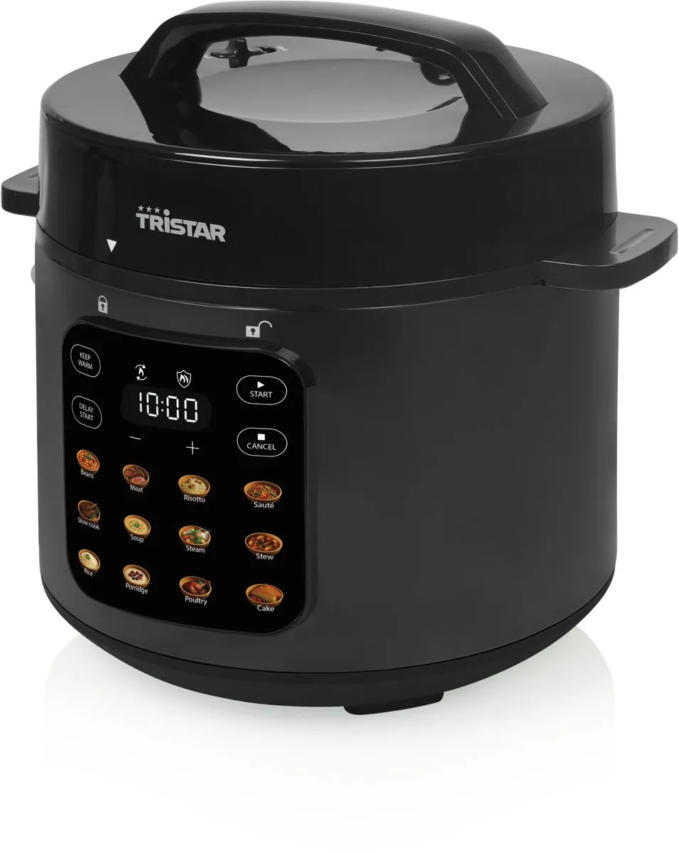 Tristar RK-6160 Rijstkoker & Stoompan 6L - 1000W - Zwart