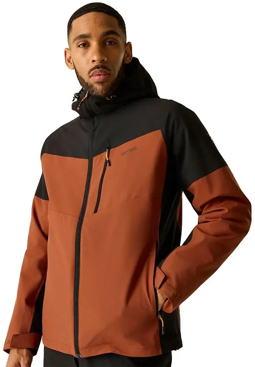 Regatta Wentwood 3in1 Jas - Burnt Henna/Black - afbeelding 5 van 6