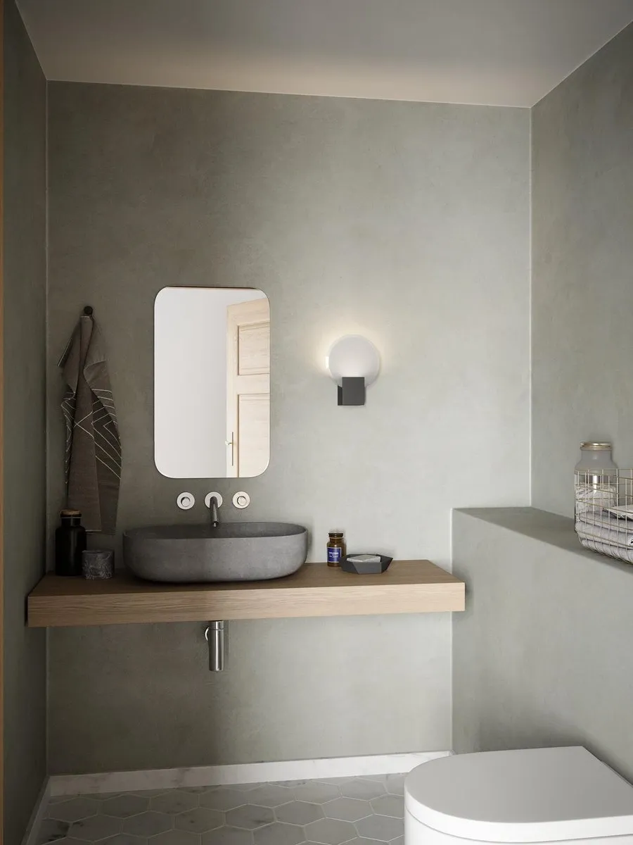 Nordlux Hester Wandlamp LED 10W - Ø20cm - Zwart