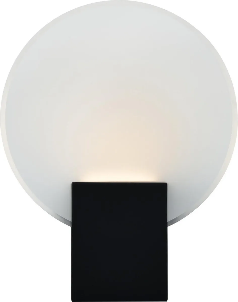 Nordlux Hester Wandlamp LED 10W - Ø20cm - Zwart