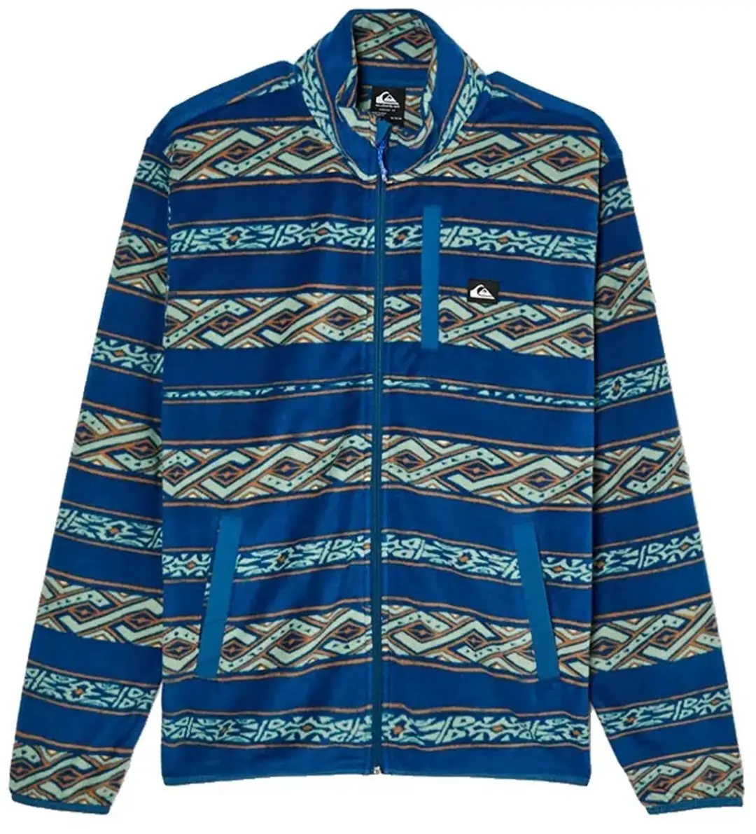 Quiksilver No Destination Fleece met Rits - Blauw - afbeelding 3 van 4