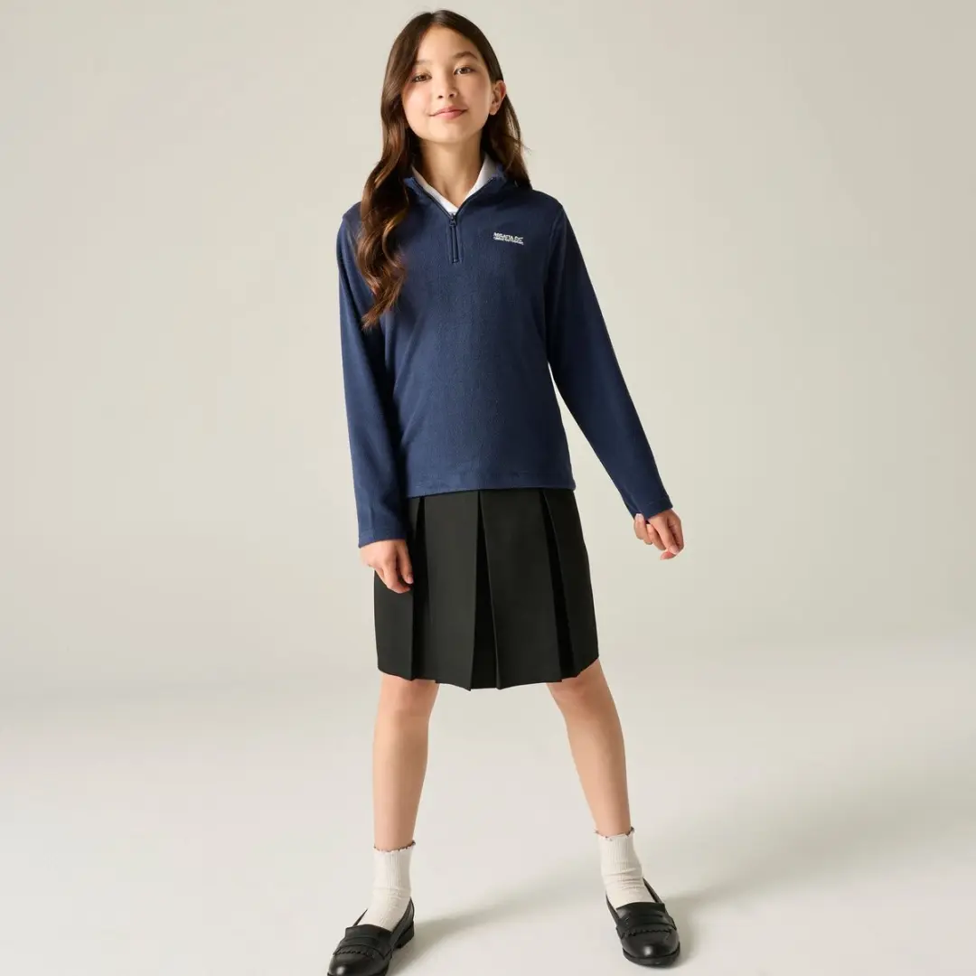 Regatta Kids Hot Shot II Halve Ritssluiting Fleece - Blauw - afbeelding 4 van 6