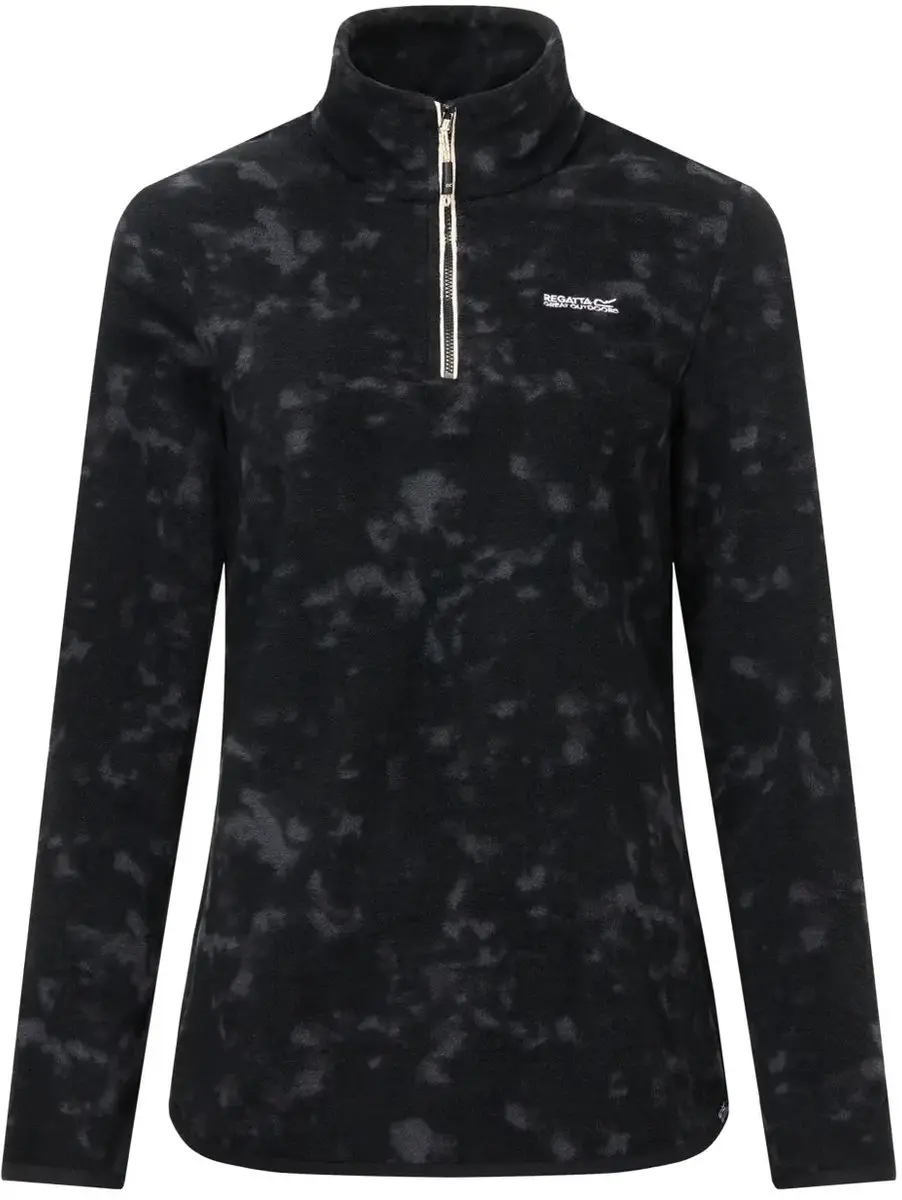 Regatta Margot Fleece Met Halve Rits Zwart 38 Vrouw