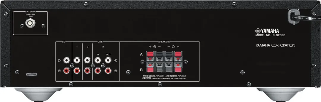 Yamaha RS-202DAB Stereoreceiver - Bluetooth & DAB - Zwart