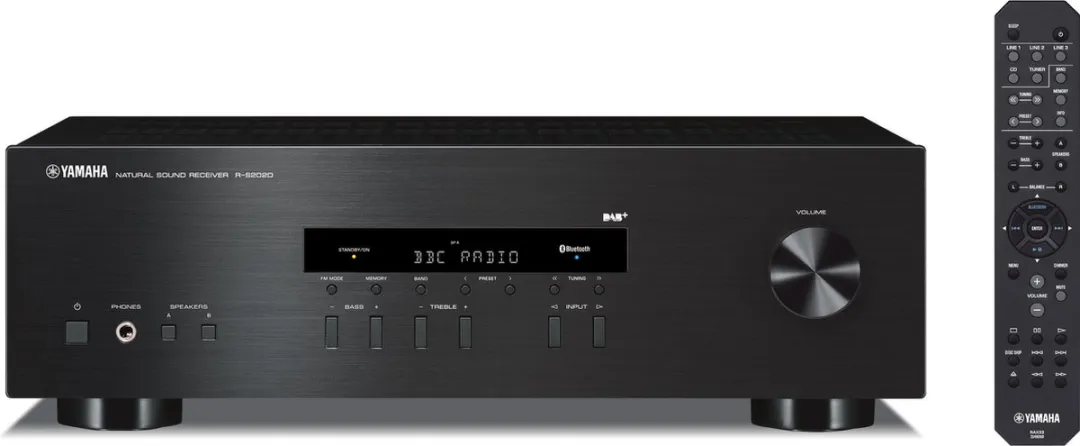 Yamaha RS-202DAB Stereoreceiver - Bluetooth & DAB - Zwart