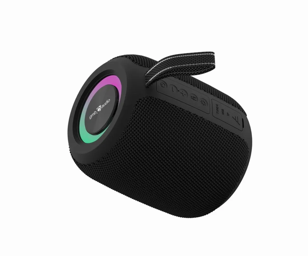 Gembird GMB-Audio BT LED Speaker SPK-BT-LED-05-BK - 8W - Zwart