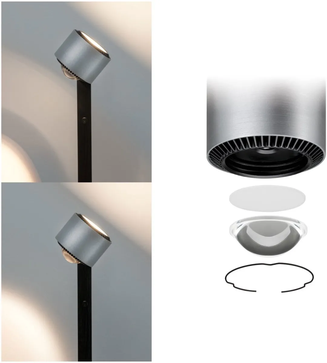 Paulmann Aldan Staande LED-lamp 2x740lm - 8,5W - Zwart