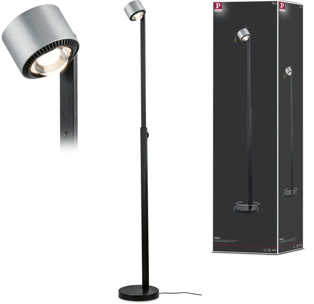 Paulmann Aldan Staande LED-lamp 2x740lm - 8,5W - Zwart