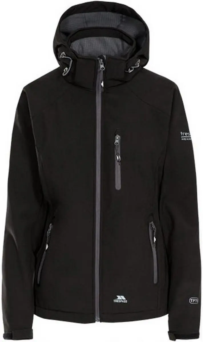Trespass damesjas Bela II - Softshell-jas voor dames TP75 Zwart