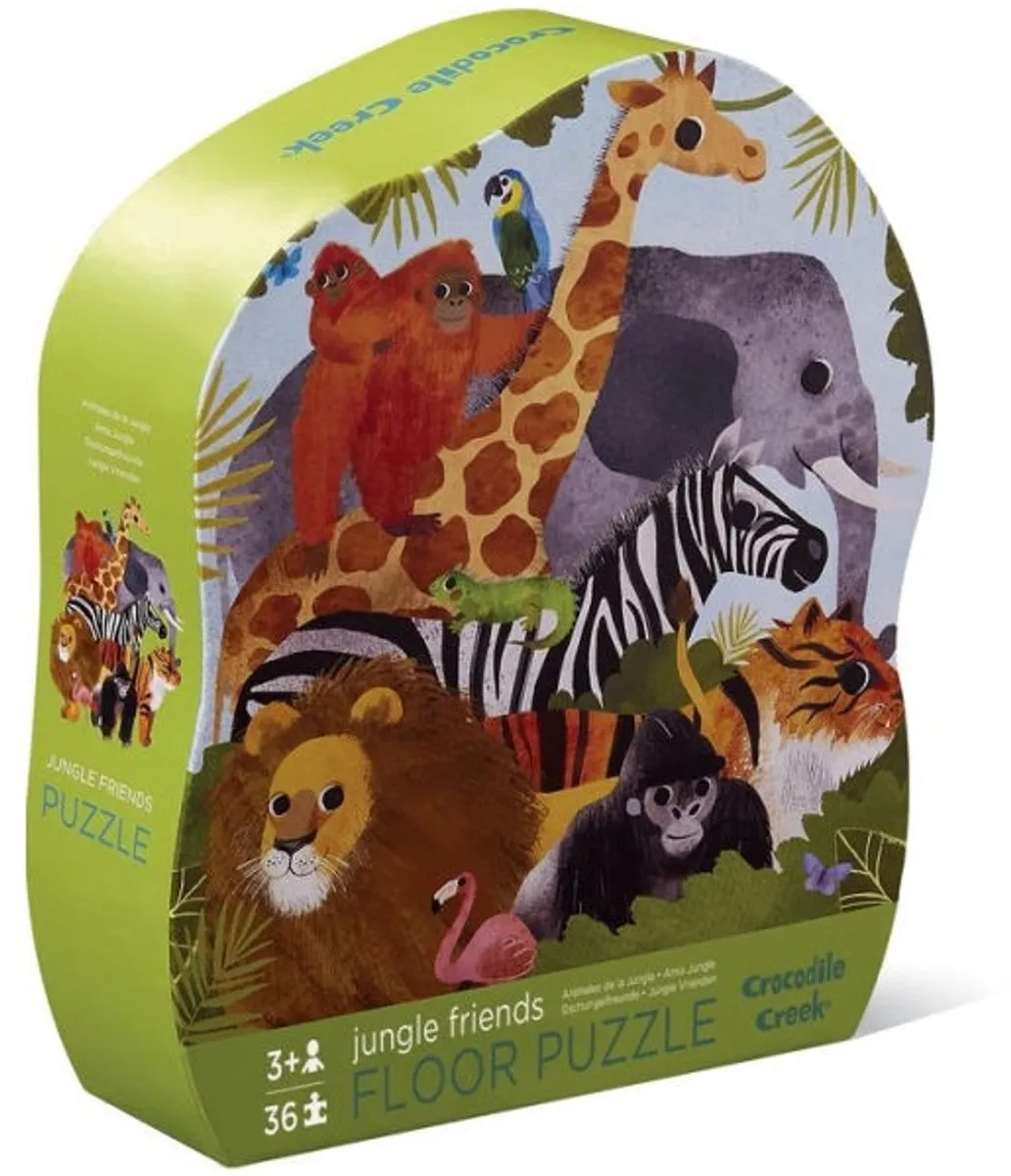 Crocodile Creek Jungle Friends Vloerpuzzel 36 Stuks