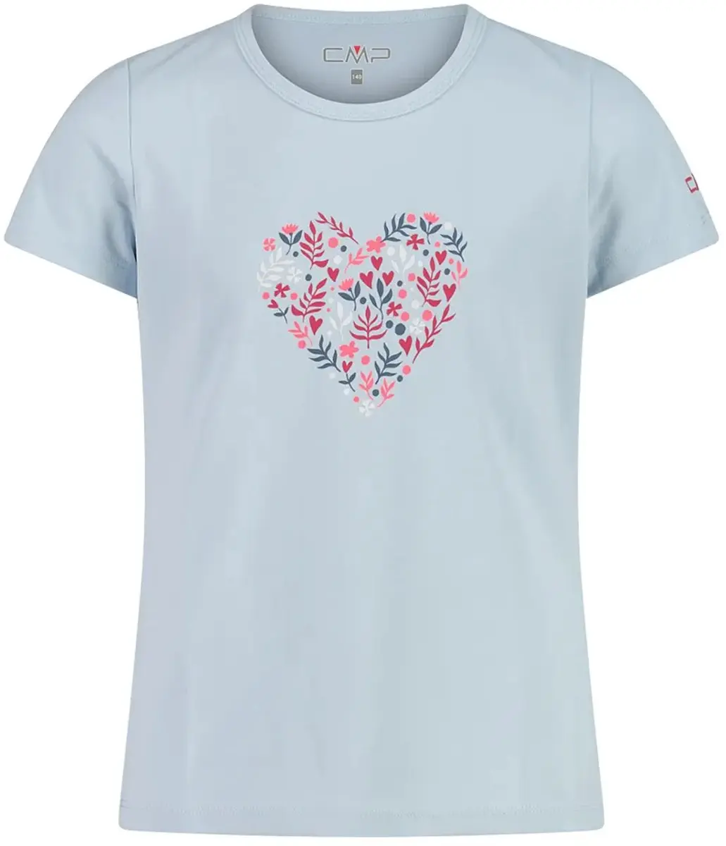 Cmp 38t6385 T-shirt Met Korte Mouwen Blauw 12 Years Meisje