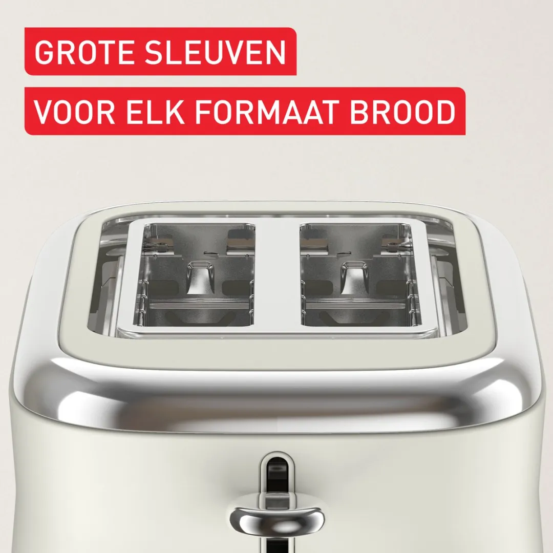 Tefal Collection TT720A Broodrooster 850W - 2 Sneetjes - Wit