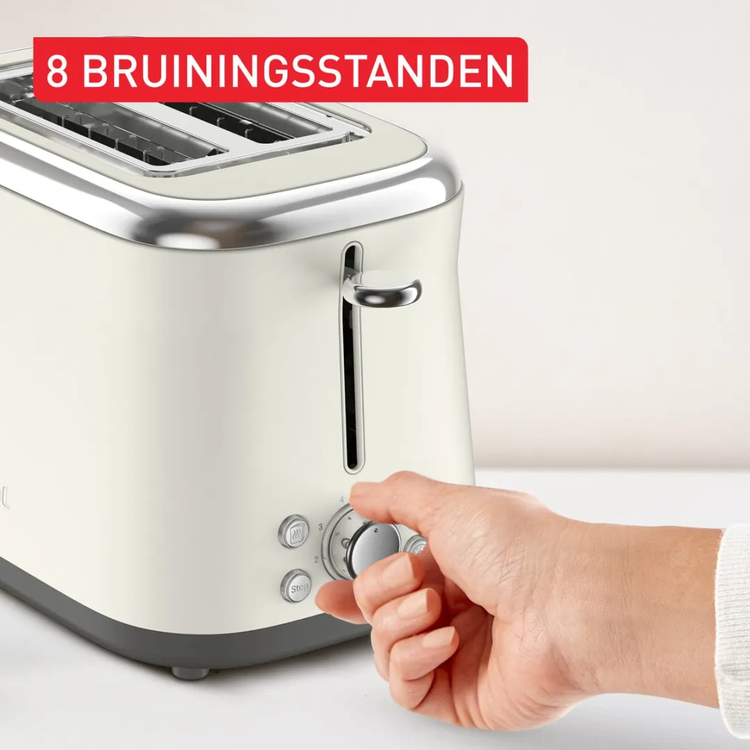 Tefal Collection TT720A Broodrooster 850W - 2 Sneetjes - Wit