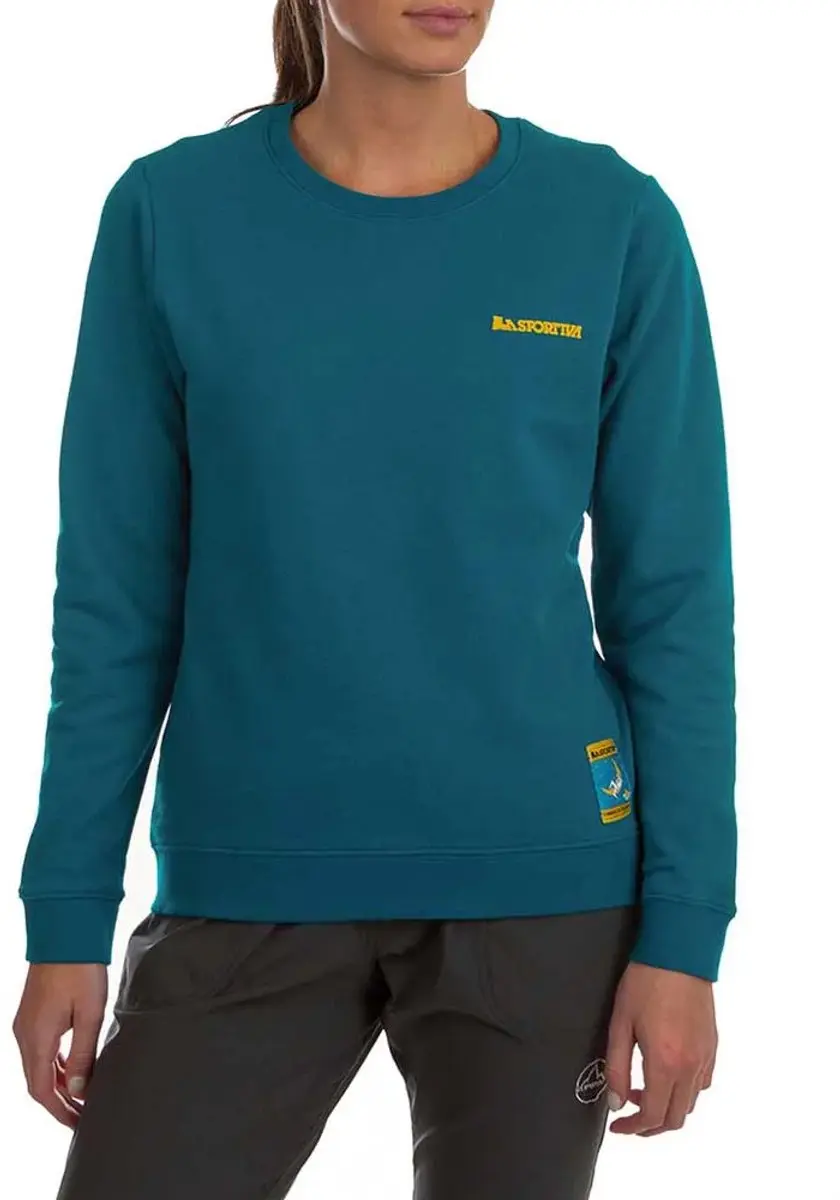 La Sportiva Climbing On The Moon Sweatshirt Blauw M Vrouw