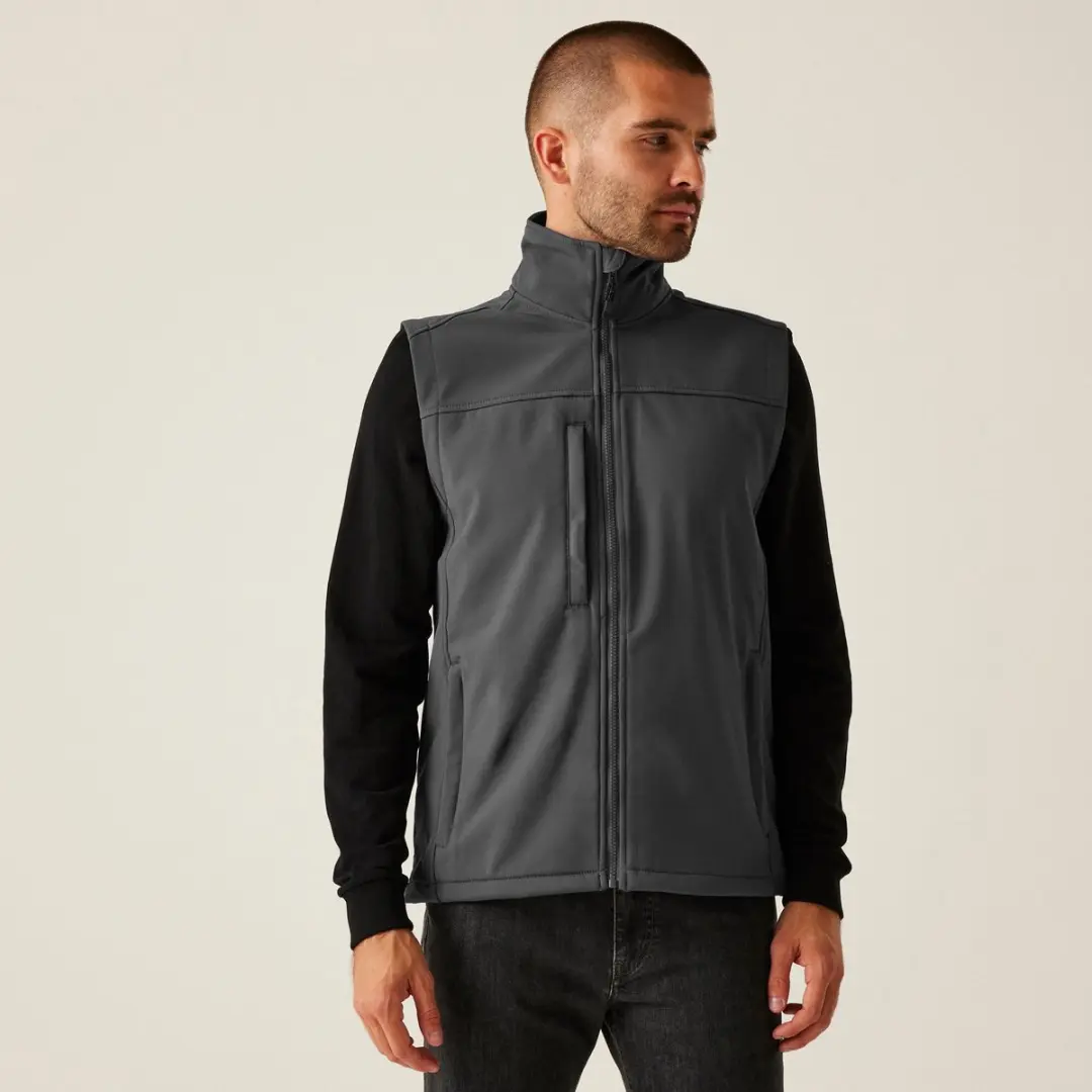 Vest Heren Outdoor Zip Front High Collar