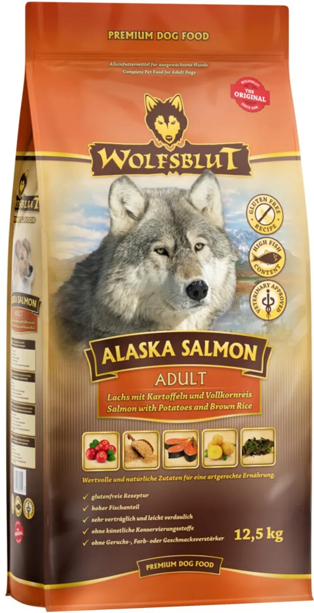 Wolfsblut Grain Free Adult Alaska Salmon 12,5kg