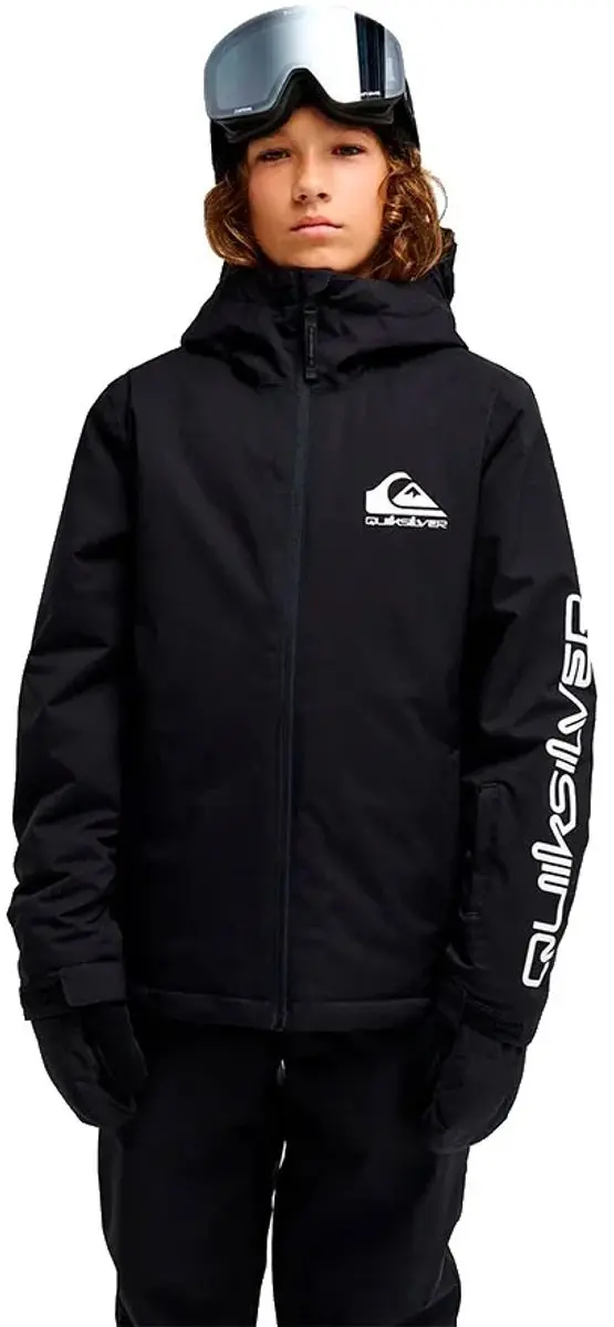 Quiksilver Mission Solid Jas Zwart 6-7 Years Kinderen