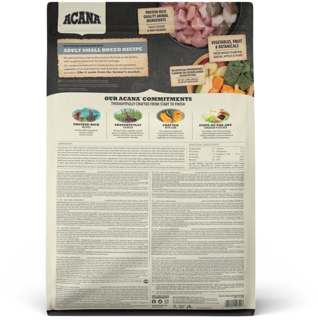 Acana Heritage Adult Small Breed Kip Kalkoen 2kg
