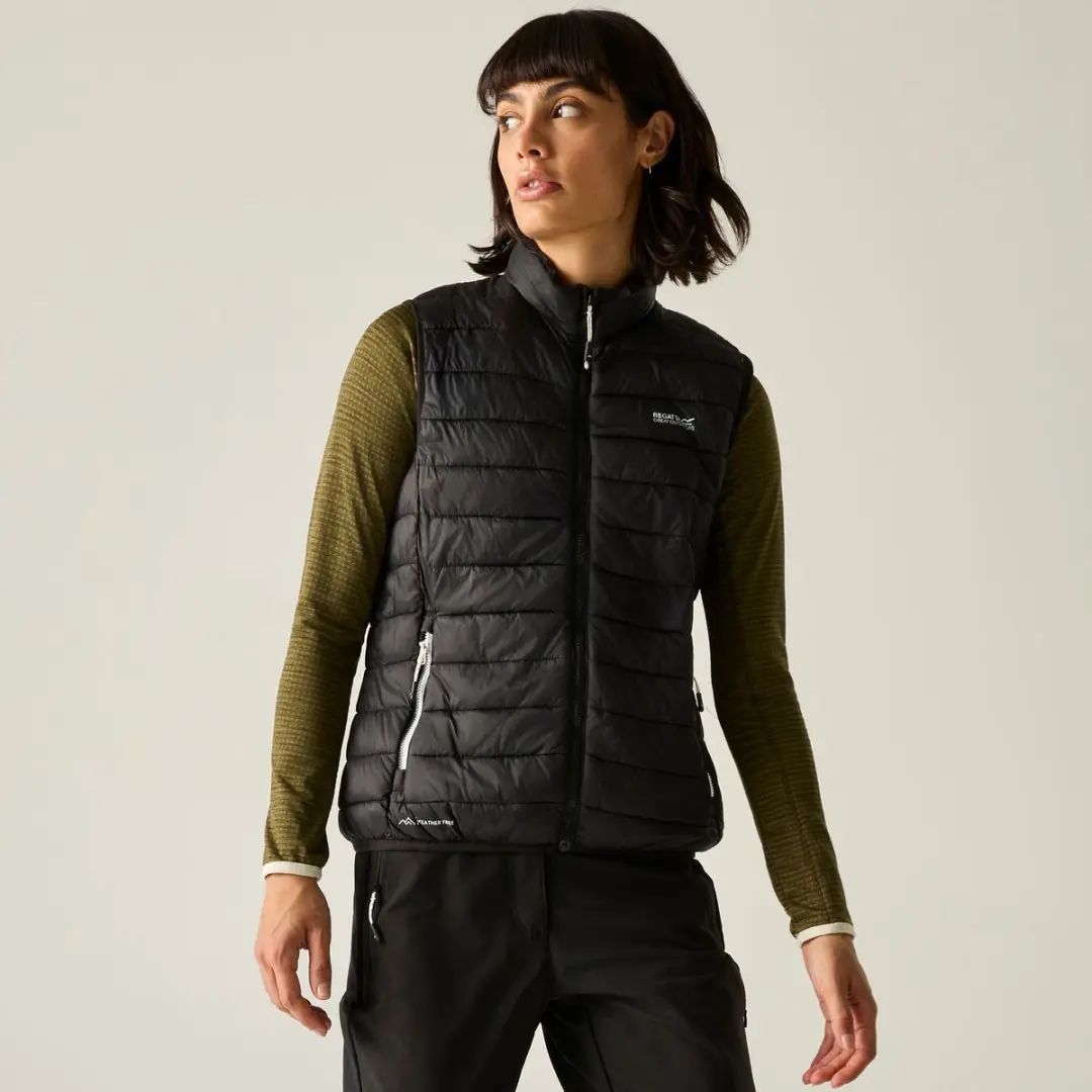Regatta Hillpack II Mouwloos Damesjack - Zwart/Wit - afbeelding 5 van 6