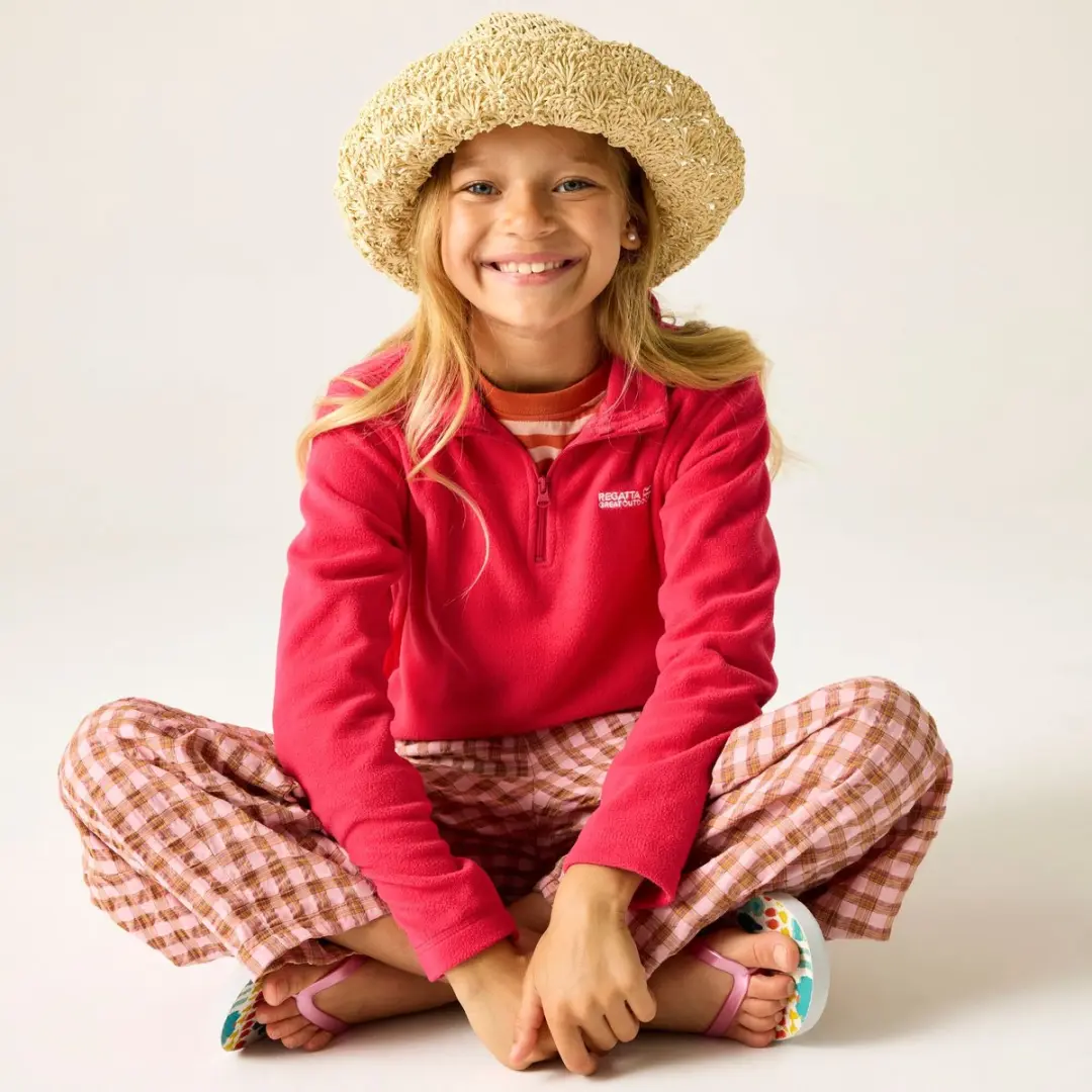 Regatta Kids Hot Shot II Fleece met Halve Rits - Roze - afbeelding 5 van 6