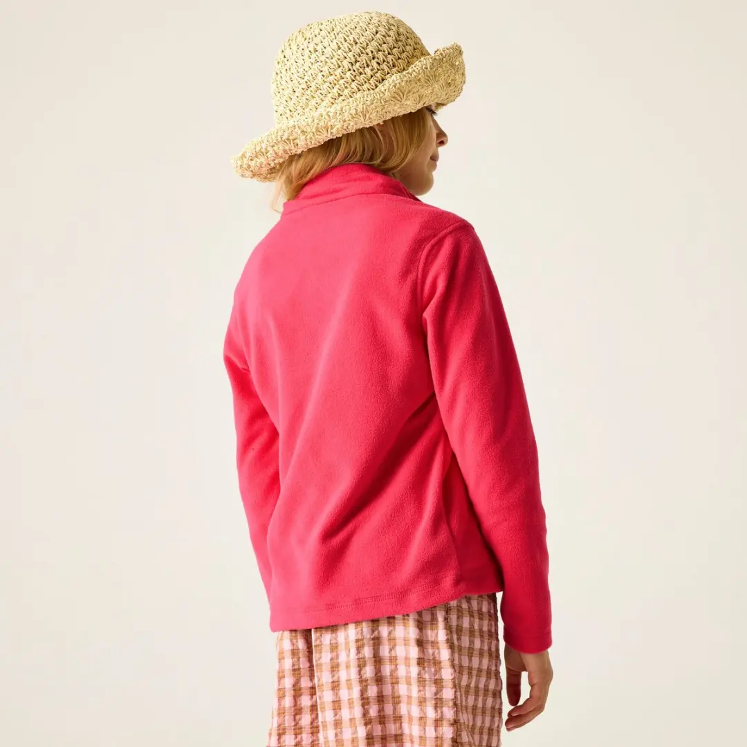 Regatta Kids Hot Shot II Fleece met Halve Rits - Roze - afbeelding 6 van 6