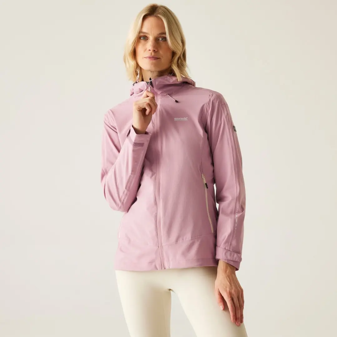 Regatta Okara Dames Waterdichte Jas - Roze - afbeelding 4 van 6