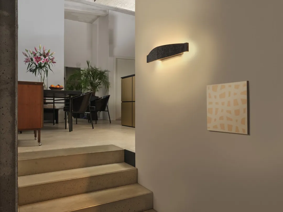 Osram Decor Flat Felt LED Wandlamp 13W - Donkergrijs - afbeelding 6 van 6