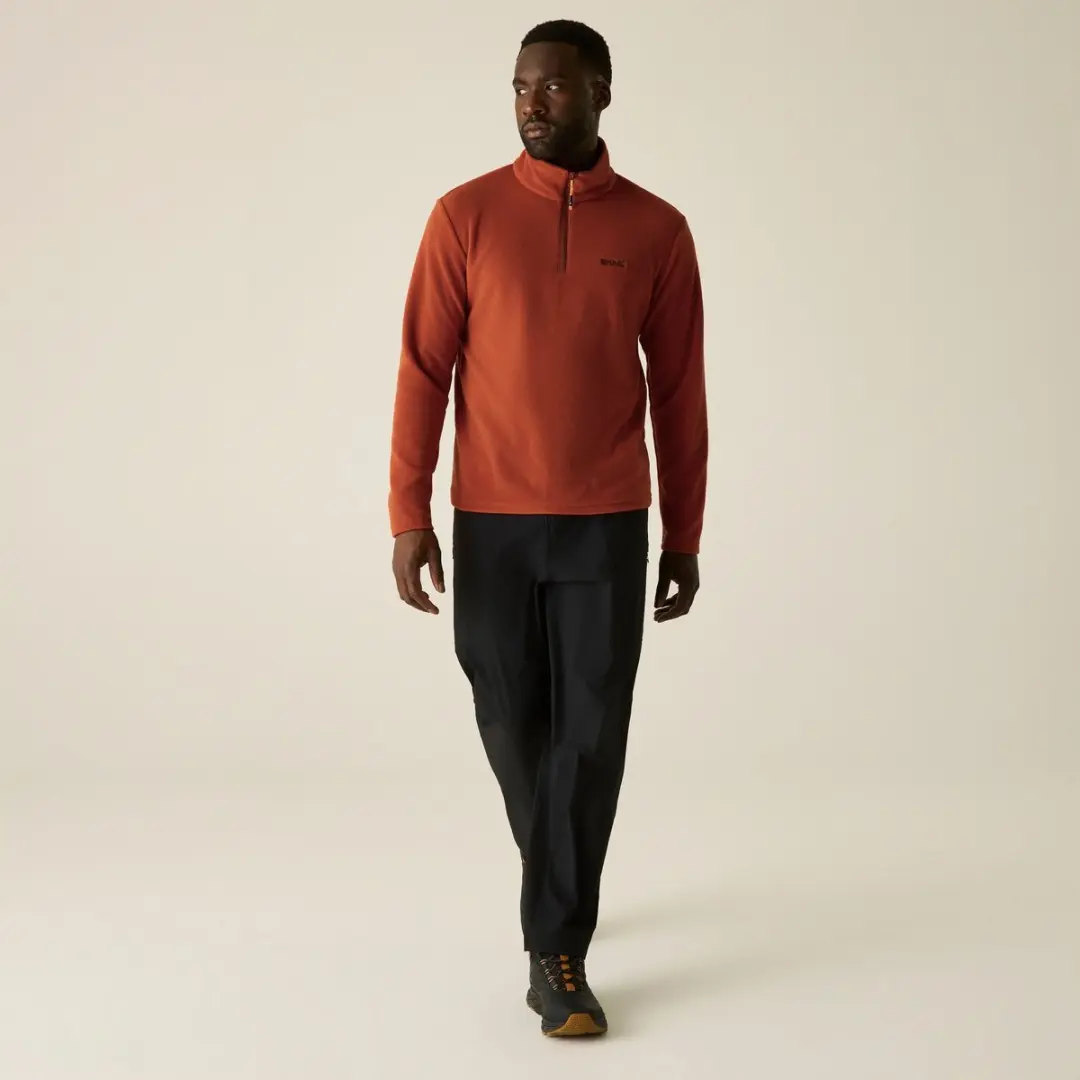 Regatta Thompson 1/2 Rits Fleece Jas - Rood - afbeelding 6 van 6