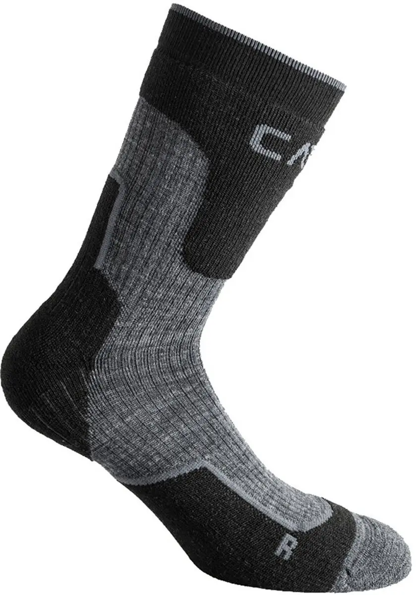Cmp Trekking Wool Mid 3i49174 Sokken Zwart EU 28-30 Kinderen