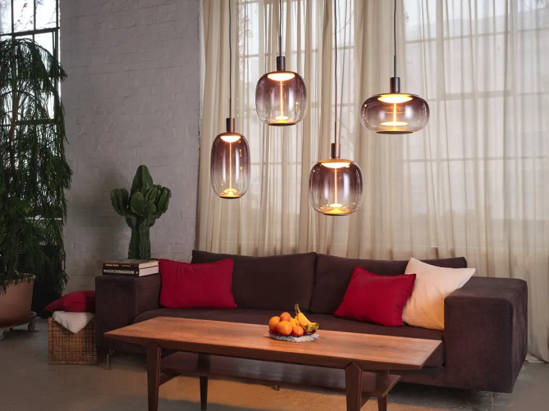 Osram Decor Needle Linear Hanglamp 4xE27 - Donkergrijs