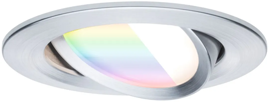 Paulmann Nova Coin LED Inbouwlamp 84mm RGBW+ 3x6W 50° - Aluminium