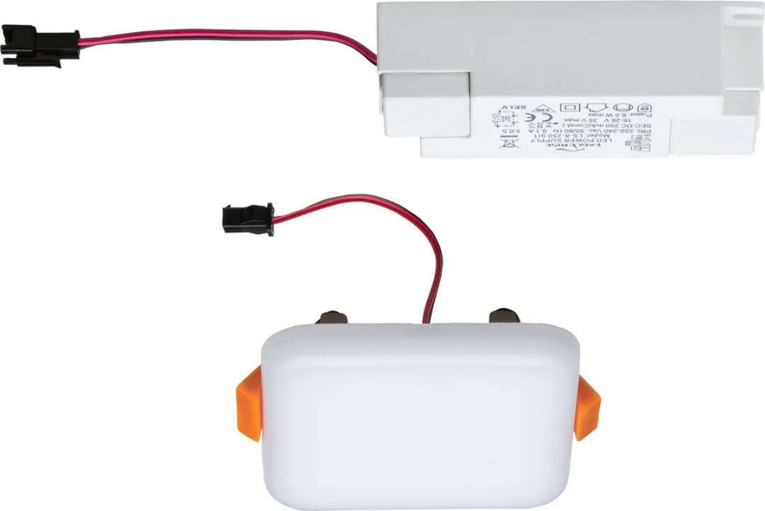 Paulmann VariFit Veluna LED-inbouwpaneel 4,5W 360lm 3000K - 75x75mm - IP44