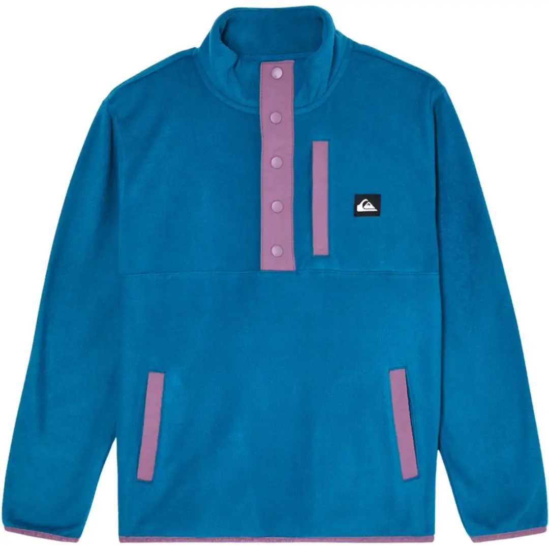 Quiksilver No Destination Fleece Met Halve Rits Blauw 12 Years Jongen