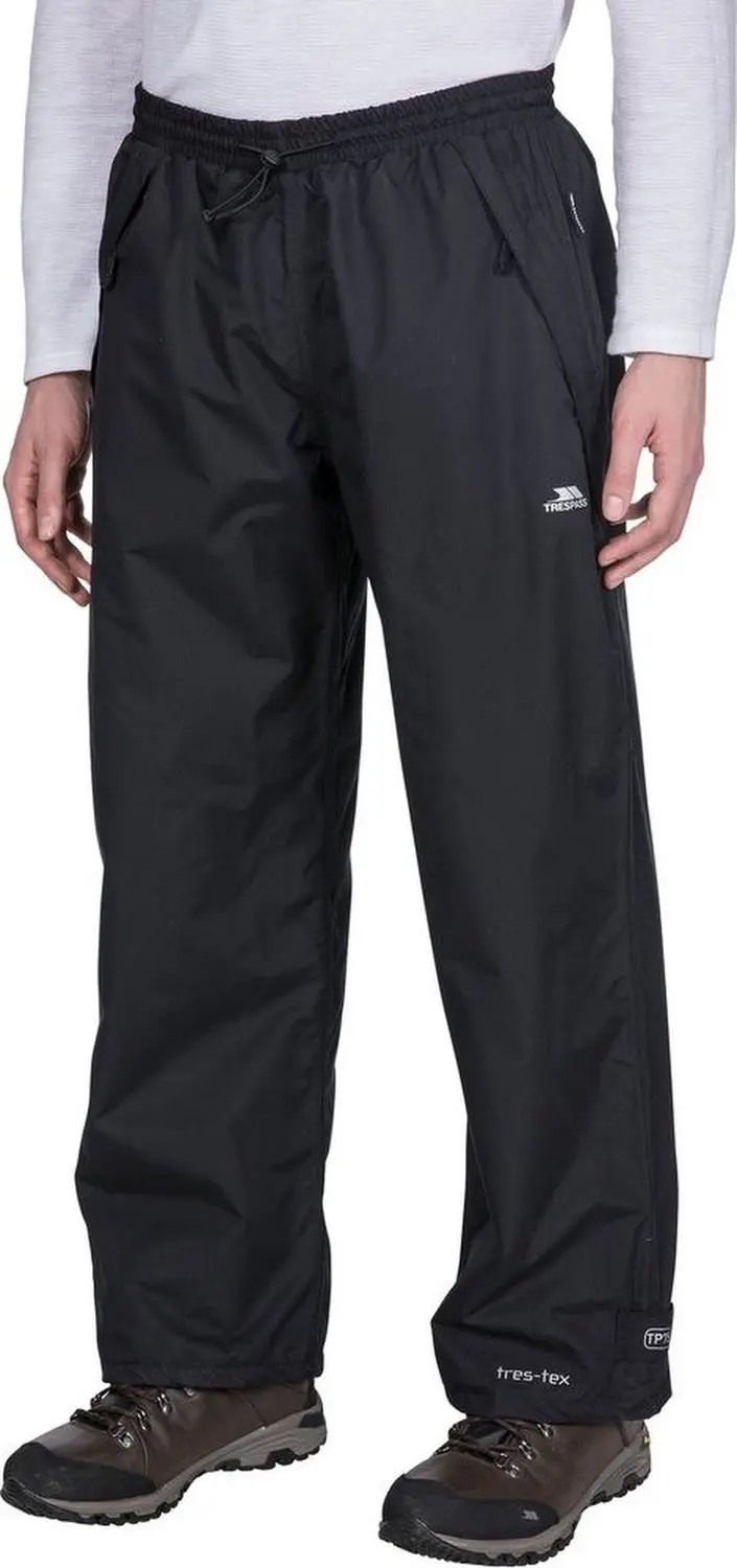 Trespass Toliland Regenbroek Heren - XL - Zwart - afbeelding 2 van 6