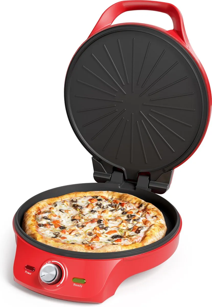 Princess Pizzaoven 115007 - Rood - Ø30cm - 2000W