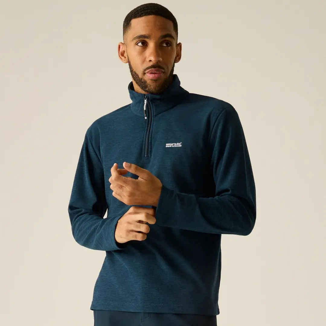 Regatta Thompson Marl Fleece Jas - Blauw - afbeelding 6 van 6