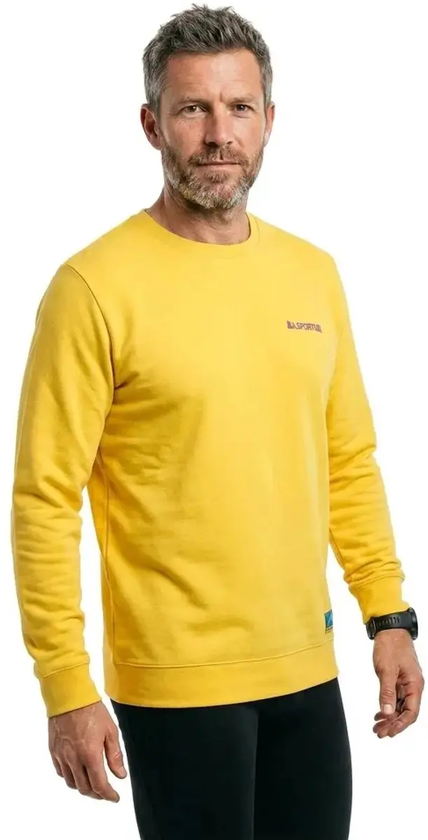 La Sportiva Climbing On The Moon Sweatshirt - Geel/Paars - L - afbeelding 4 van 4