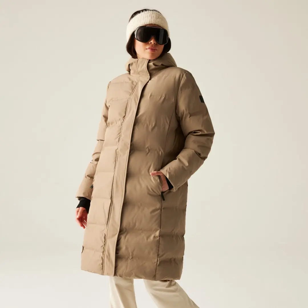 Gevulde Jas Hiking Dames Waterdicht Ademend Gerecycled