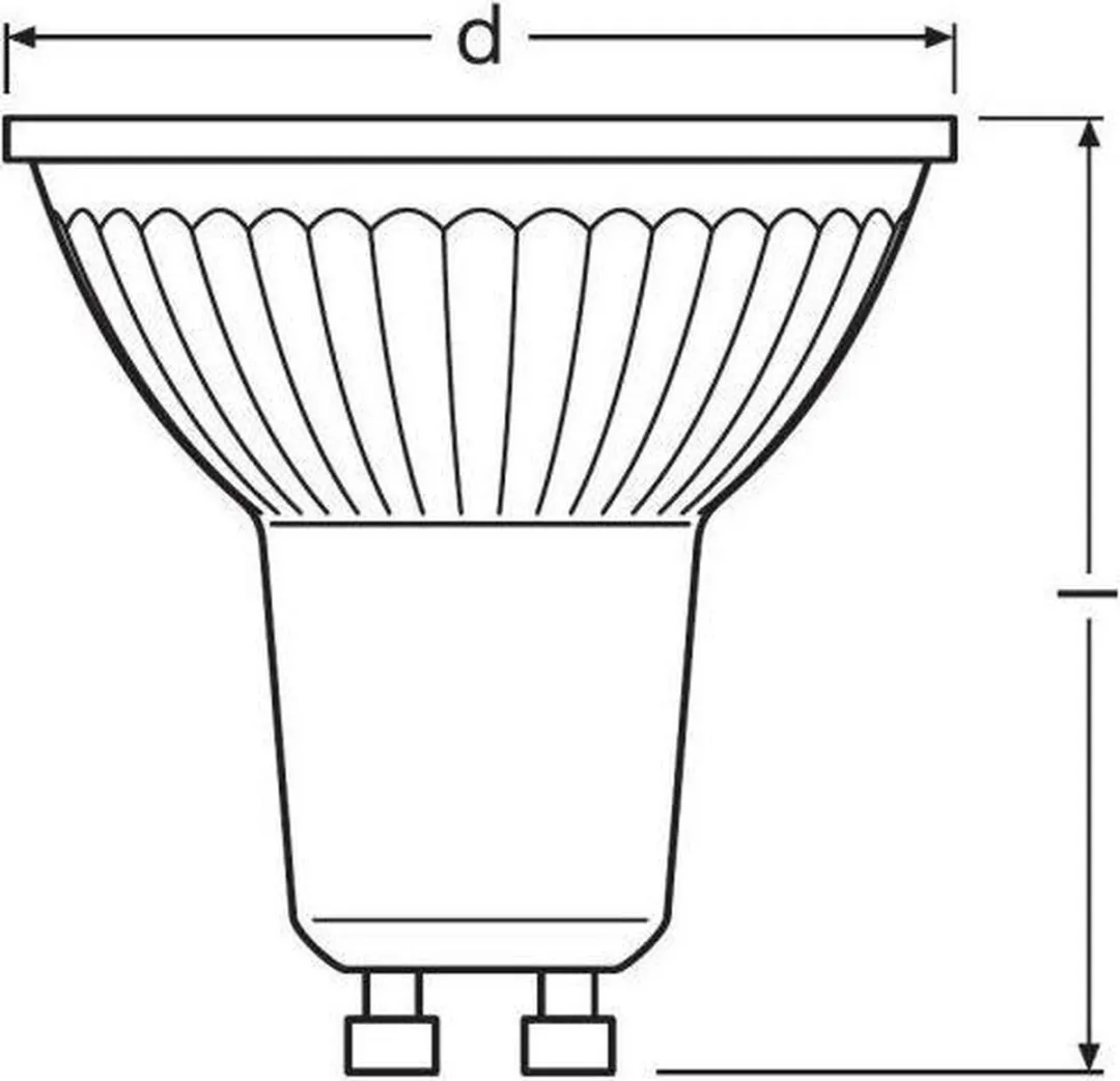 Osram LED Spot GU10 4,3W 350lm Warm Wit - 5 Stuks
