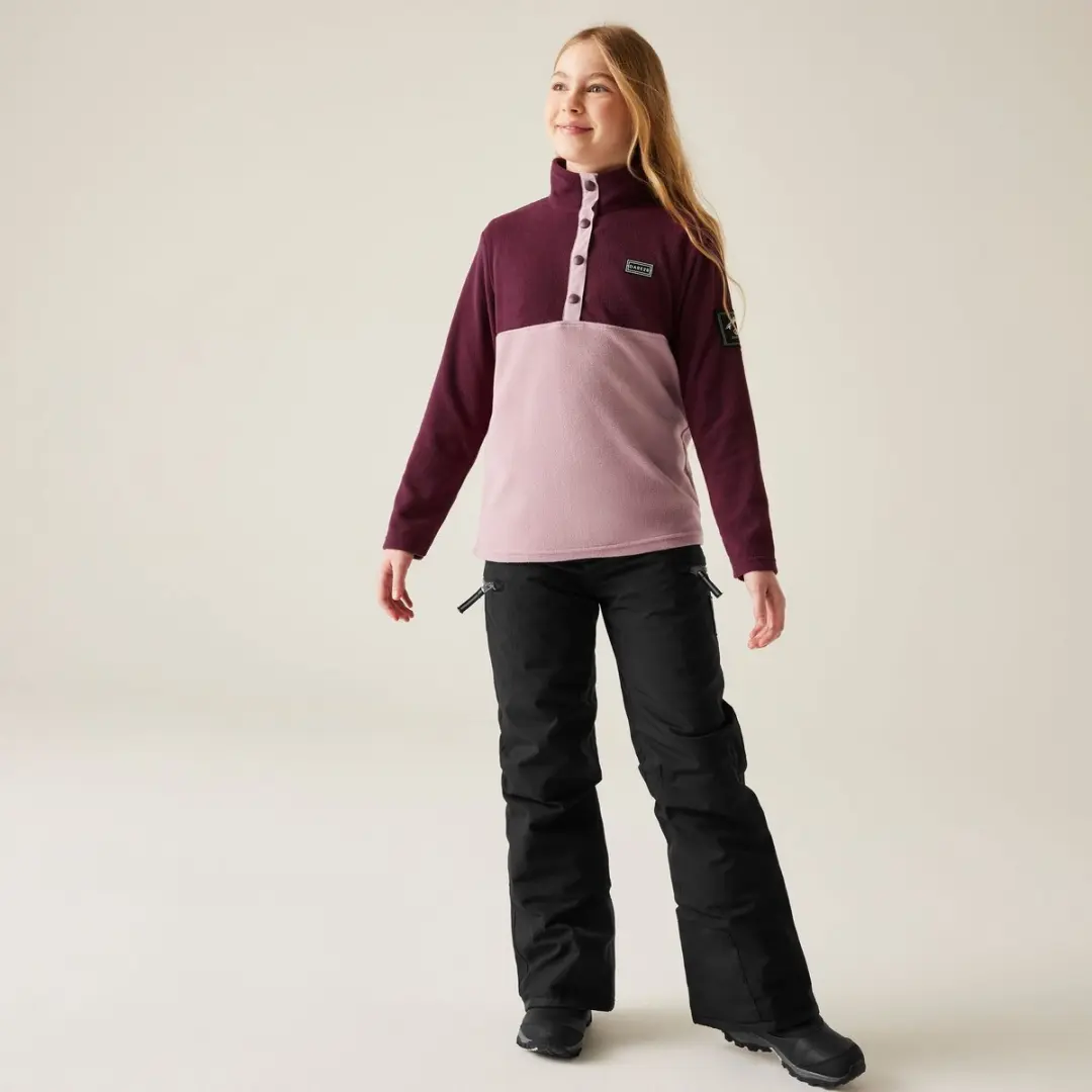 Dare 2b Rapid Kinderfleece - Fig/Lilac - 15-16 jaar - afbeelding 4 van 6
