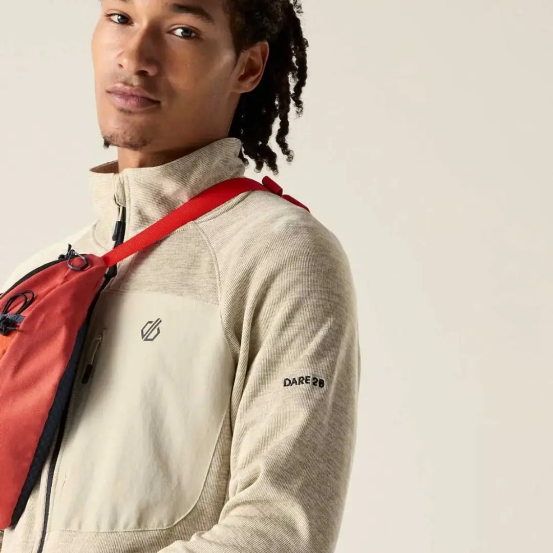 Dare 2b Torrek II Fleece Met Volledige Rits - Beige - M - afbeelding 3 van 4