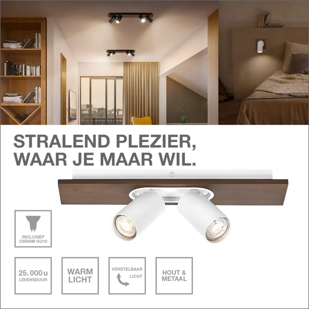 Osram Decor Spot Mercury GU10 - 4x3,4W 920lm Warm Wit