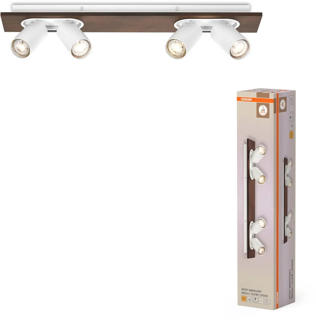 Osram Decor Spot Mercury GU10 - 4x3,4W 920lm Warm Wit