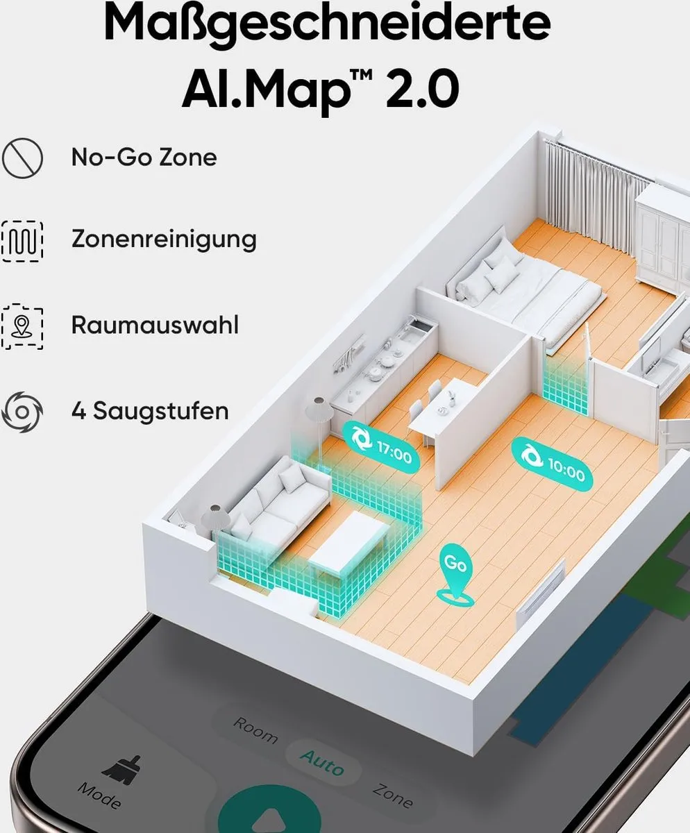 Eufy Clean L60 Robotstofzuiger 5000Pa - Zwart