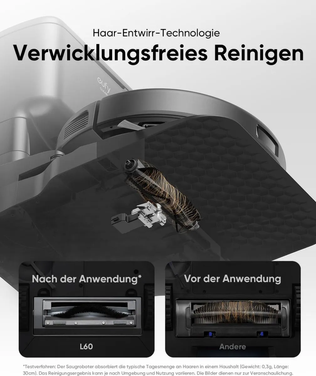 Eufy Clean L60 Robotstofzuiger 5000Pa - Zwart
