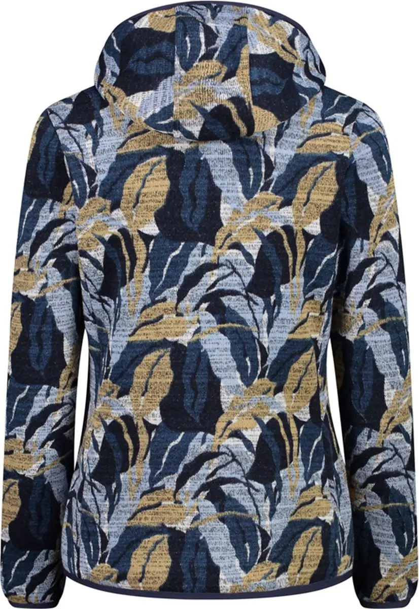 CMP Fix Hood Fleece Hoodie Dames - Cristal Blue - afbeelding 5 van 6