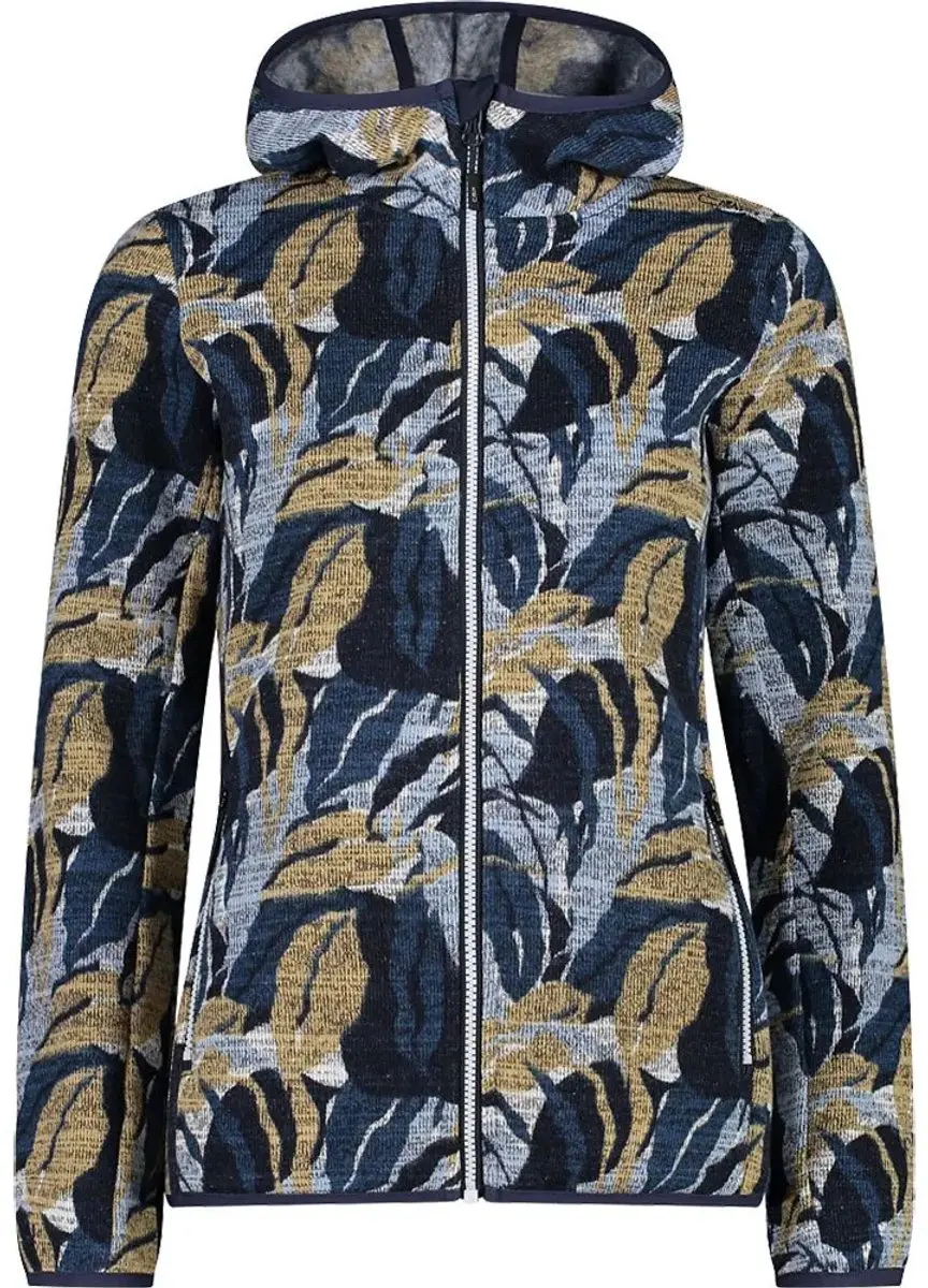 CMP Fix Hood Fleece Hoodie Dames - Cristal Blue - afbeelding 6 van 6
