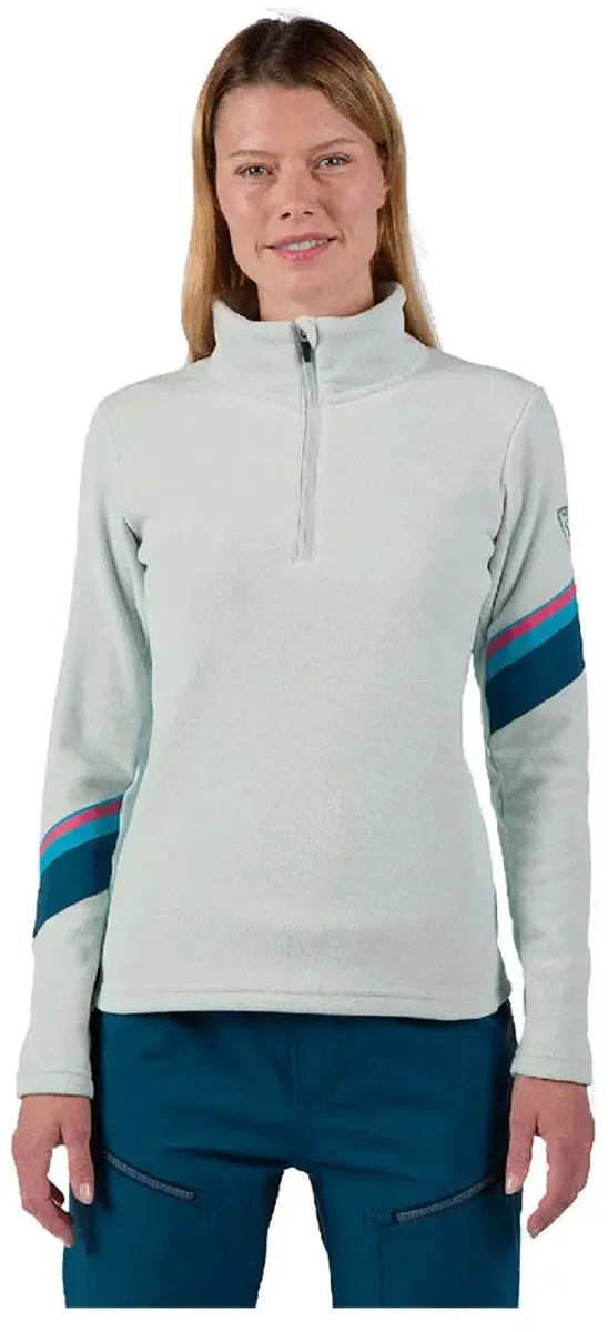 Rossignol Strawpile Fleece Halve Rits Dames - S - afbeelding 4 van 4