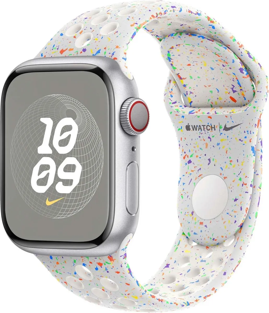 Apple Watch Nike Sport Band Pure Platinum 41mm M/L - afbeelding 6 van 6
