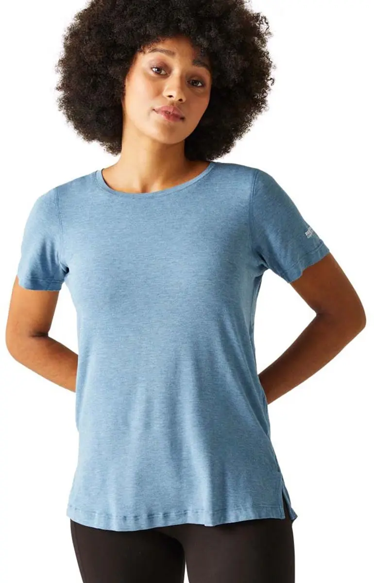 Regatta Ballyton T-shirt Met Korte Mouwen Blauw 40 Vrouw